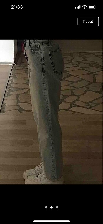 Zara Jean hic giyilmedi acik mavi kot 