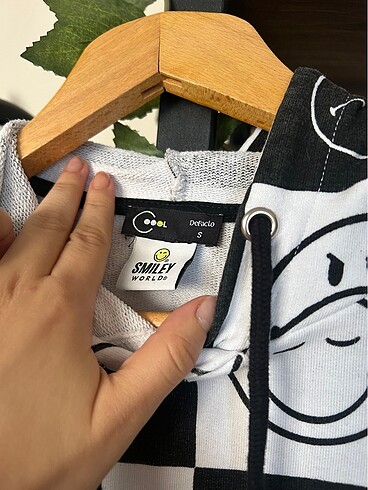 s Beden siyah Renk Kapuşonlu sweatshirt