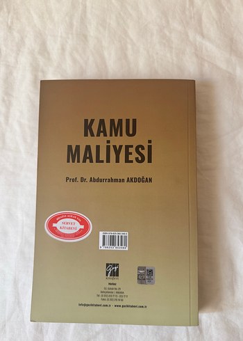 Kamu Maliyesi - Prof. Dr. Abdurrahman Akdoğan