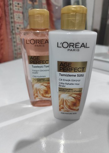 L'Oréal Paris Age Perfect Temizleme Sütü & Tonik - Görsel 2