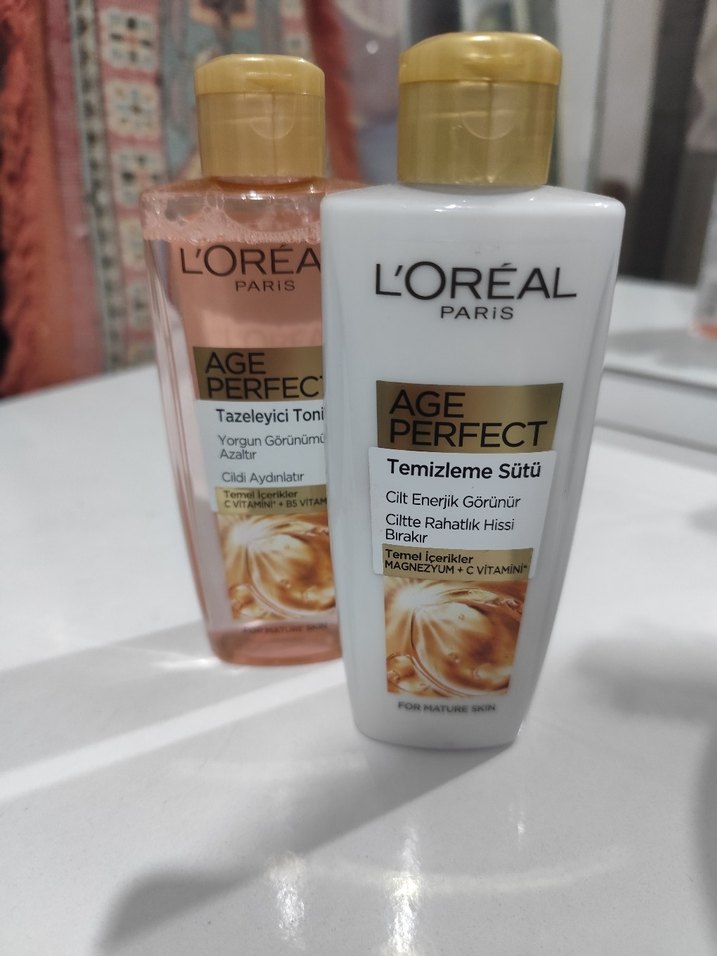 L'Oréal Paris Age Perfect Temizleme Sütü & Tonik - Görsel 2