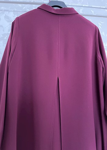 Bordo Nakışlı Uzun Kollu Kadın Elbise - Görsel 3