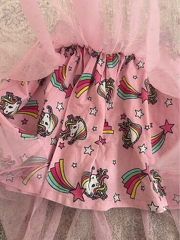 LC Waikiki Pembe Unicornlu Etek 3-4Yaş