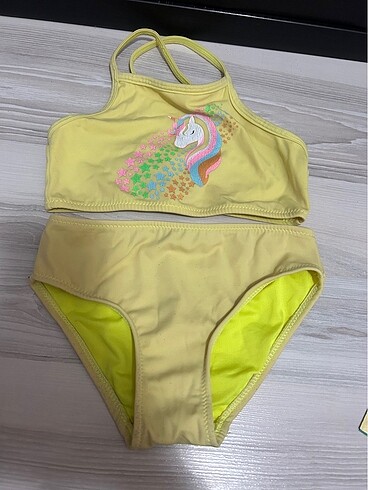 Sarı Unicornlu Bikini