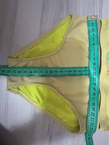 5 Yaş Beden sarı Renk Sarı Unicornlu Bikini
