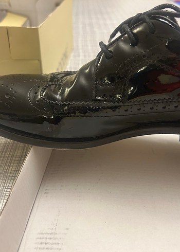 Parlak Siyah Rugan Erkek Çocuk Klasik Ayakkabı - Görsel 6