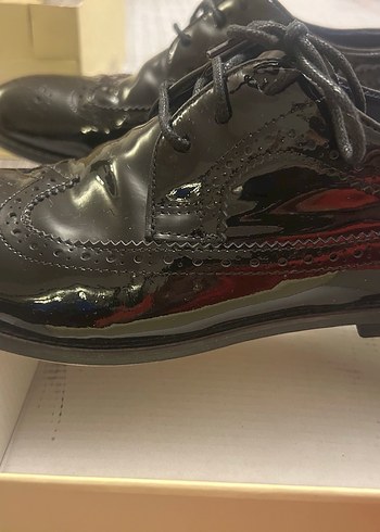 Parlak Siyah Rugan Erkek Çocuk Klasik Ayakkabı - Görsel 5