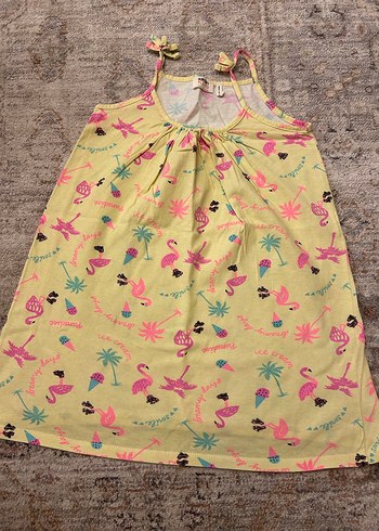 Sarı Koton Kids 5-6 Yaş Elbise - Görsel 2