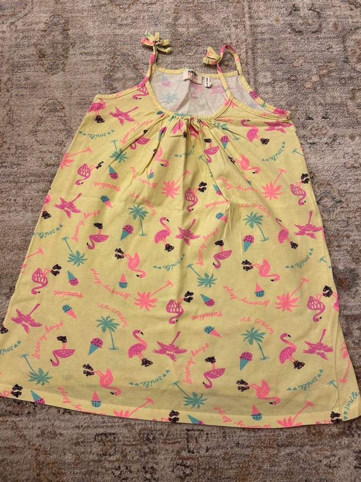 Sarı Koton Kids 5-6 Yaş Elbise - Görsel 2