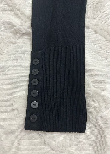 Siyah Boğazlı Kadın Kazak - Görsel 2