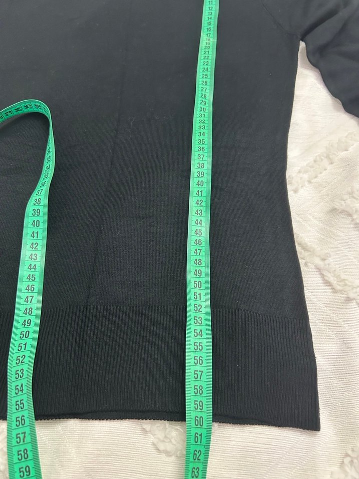 Siyah Boğazlı Kadın Kazak - Görsel 5