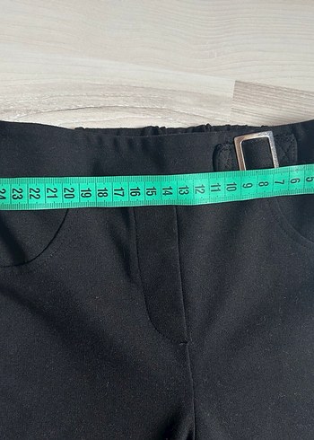 Tokalı Siyah İspanyol Paça Pantolon - Görsel 3