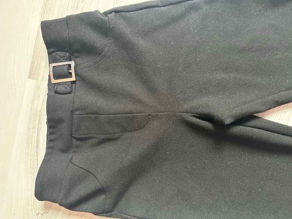 Tokalı Siyah İspanyol Paça Pantolon - Görsel 4