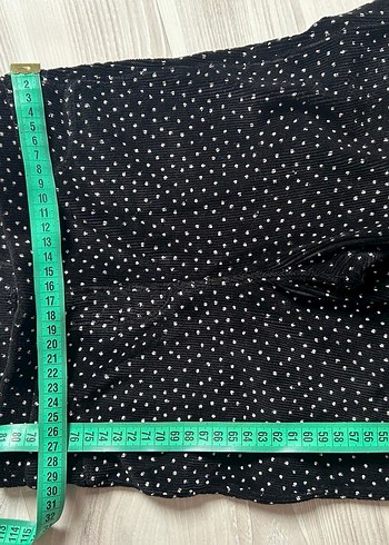 Siyah Puantiyeli Kadife Pantolon 8-9 Yaş - Görsel 5