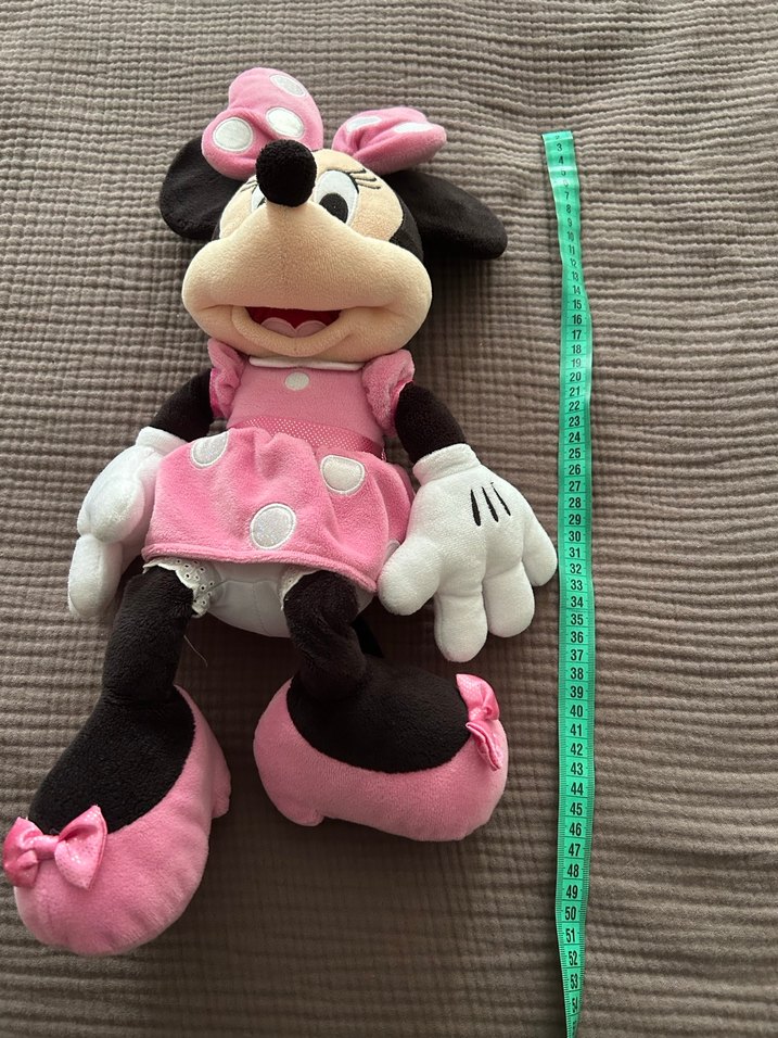 Pembe Minnie Mouse Peluş Oyuncak - Görsel 3