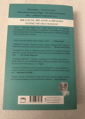 Neredesin Bernadette? - Maria Semple