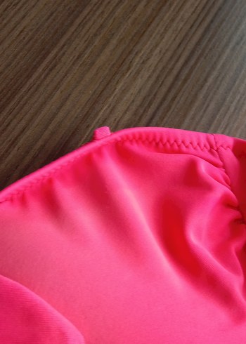 Pembe fiyonklu Askılı Kadın Bikini Üstü - Görsel 8