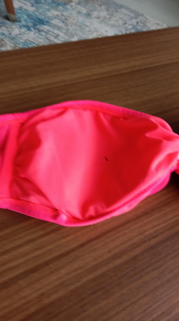 Pembe fiyonklu Askılı Kadın Bikini Üstü - Görsel 5