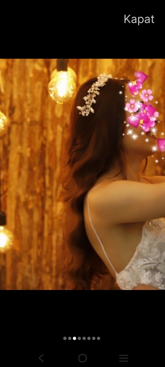 Beyaz Boncuklu Bohem gelin Saç Aksesuarı - Görsel 4