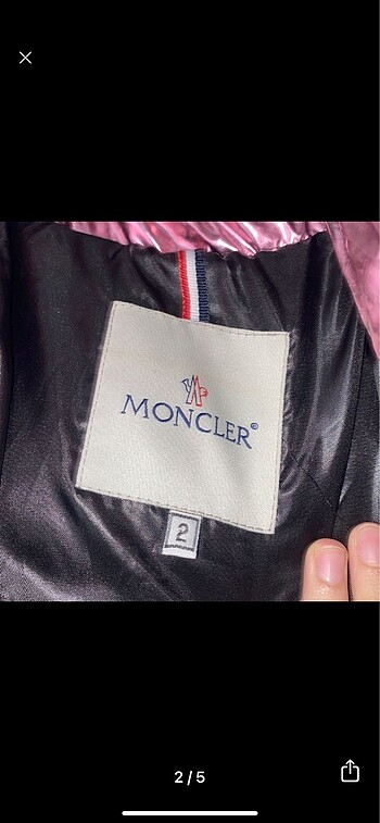Orijinal moncler pembe mont - Görsel 2