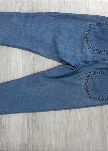 Trendyol & Milla Kedi Baskılı Kadın Mavi Denim Pantolon