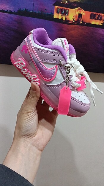 33 Beden Nike Barbie Lila Işıksız Çocuk Spor Ayakkabı