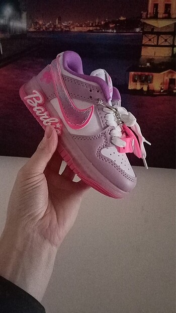 33 Beden mor Renk Nike Barbie Lila Işıksız Çocuk Spor Ayakkabı