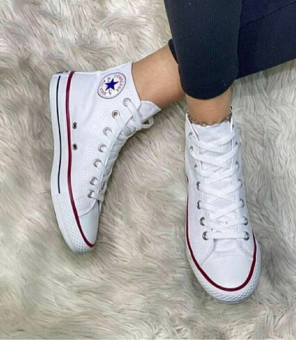 Beyaz Uzun Converse