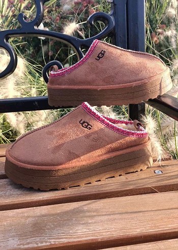 Ugg UGG Taba Süet Topuklu Kadın Terlik