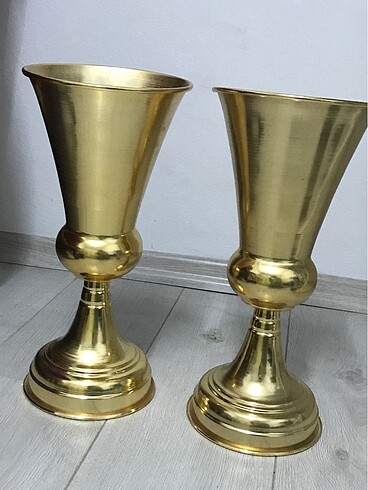 Gold vazo iki adet