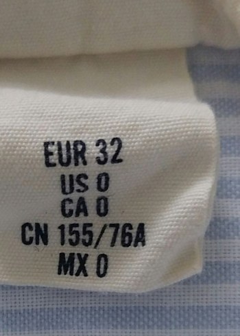 H&M Mavi Kısa Kollu Pamuklu Gömlek - Görsel 2