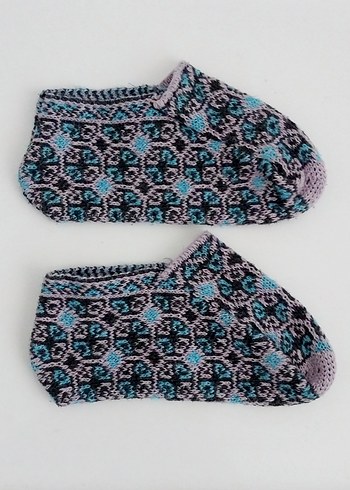 Bohem 2 çift  karışık desenli patik 36 numara, sıfır ürün - Görsel 4