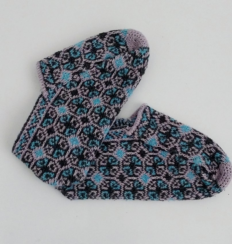 Bohem 2 çift  karışık desenli patik 36 numara, sıfır ürün - Görsel 3