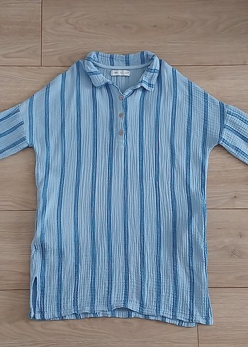 ZARA kız elbise müslin kumaş , 122 beden - Görsel 2