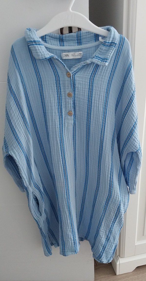 ZARA kız elbise müslin kumaş , 122 beden - Görsel 3