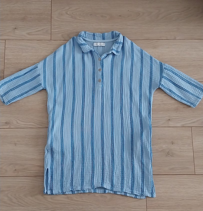 ZARA kız elbise müslin kumaş , 122 beden - Görsel 2