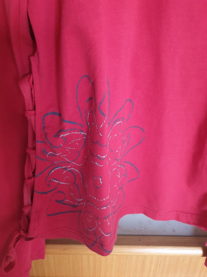 Bordo Straplez Uzun Kollu Kız Gömlek - Görsel 3