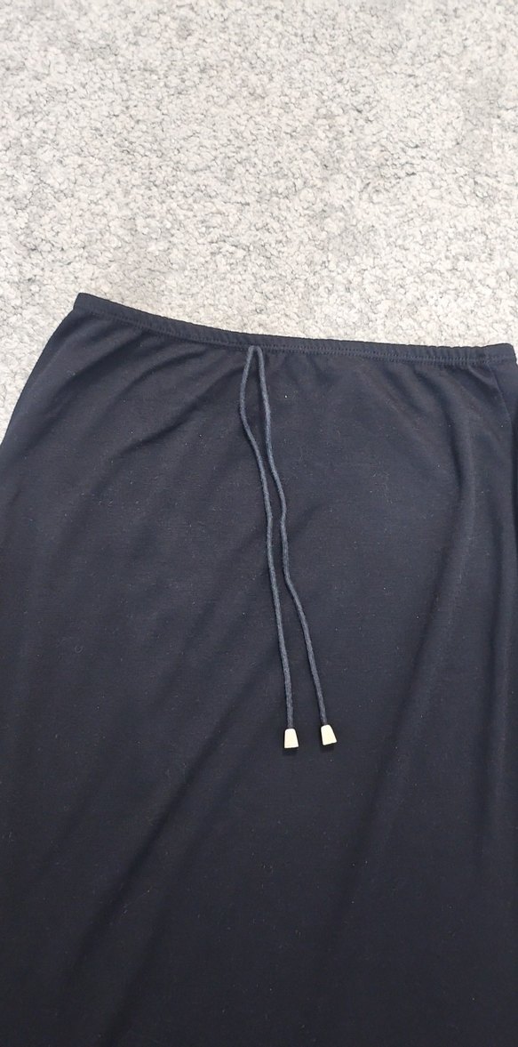 Siyah Salaş Uzun Kadın Etek - Görsel 2