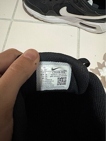 38 Beden siyah Renk Nike spor ayakkabı