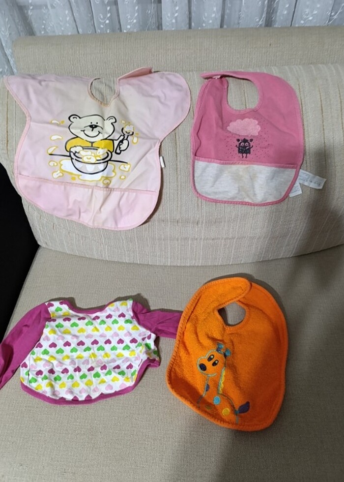 4 adet mama önlüğü  - Görsel 4