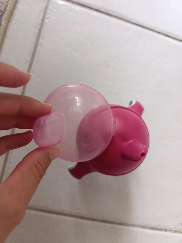 Philips Avent Penguen Baskılı Pembe Bebek suluk - Görsel 4