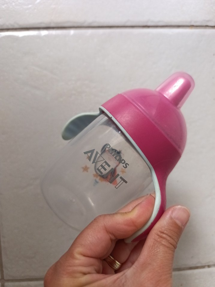 Philips Avent Penguen Baskılı Pembe Bebek suluk - Görsel 3