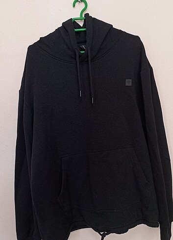 Defacto DeFactoFit Standart Siyah Fit Kapüşonlu Sweatshirt