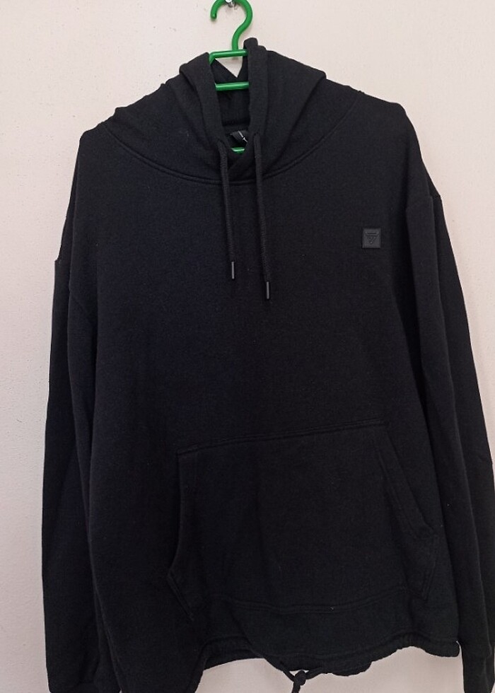 DeFactoFit Standart Siyah Fit Kapüşonlu Sweatshirt - Görsel 2