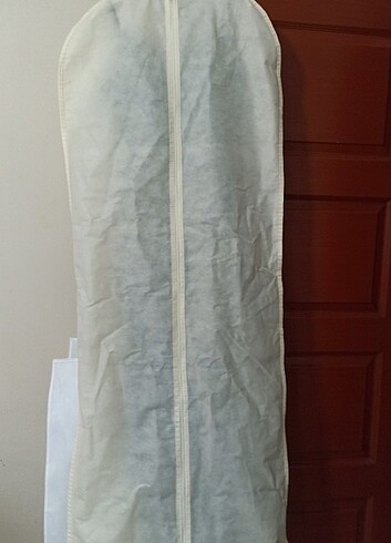 Haki Uzun Yırtmaçlı V Yaka Abiye Elbise - Görsel 3