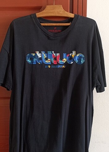 Mavi Pro Attitude Baskılı Siyah Tişört Oversize
