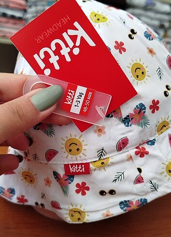  Beden çeşitli Renk Kitti Yazlık Şapka