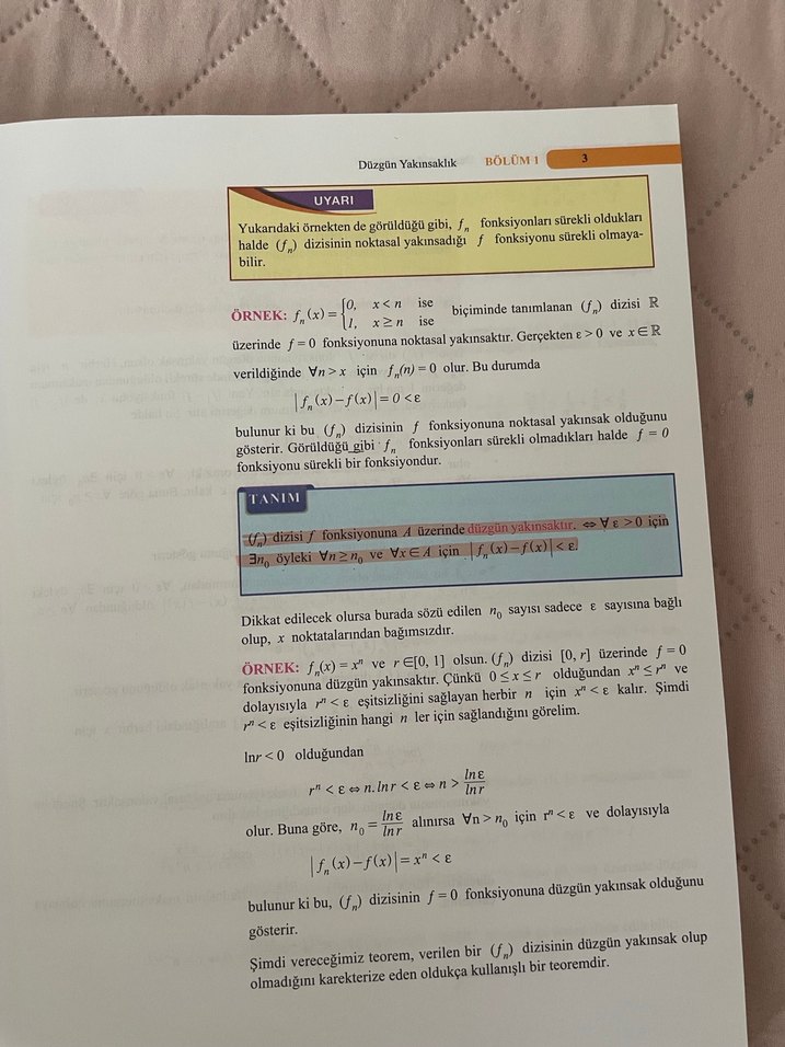 Matematik Analiz 2 - Prof. Dr. Mustafa Balcı Palme kitap - Görsel 3