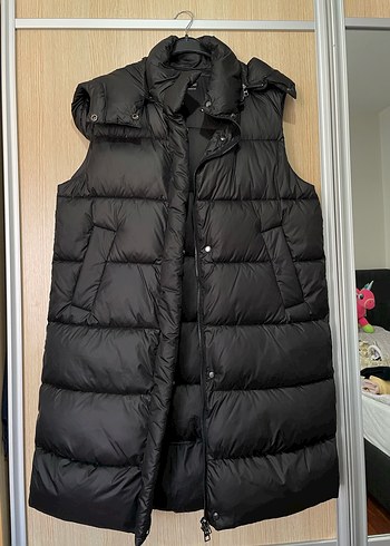 Mango kadın uzun şişme yelek - Görsel 5