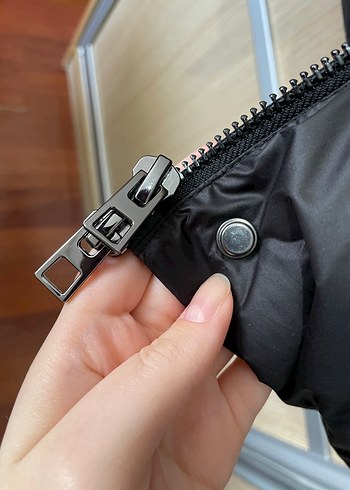 Mango kadın uzun şişme yelek - Görsel 7